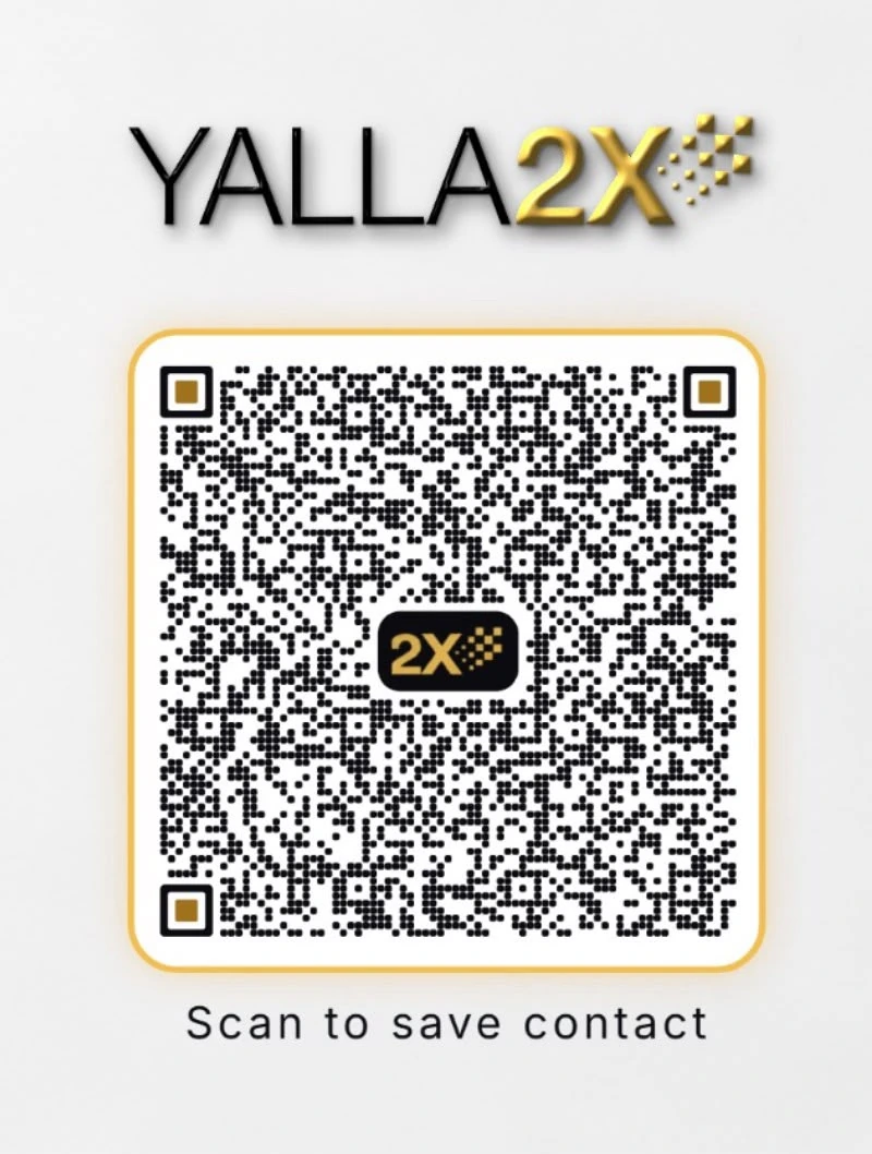 QR code that saves the contact card of Syed Ubaiduddin, Founder and CEO of Yalla2x
